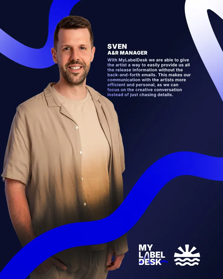 Sven, A&R manager at Paraíso: “With MyLabelDesk we are able to give the artist a way to easily provide us all the release information without the back-and-forth emails. This makes our communication with the artists more efficient and personal, as we can focus on the creative conversation instead of just chasing details.”