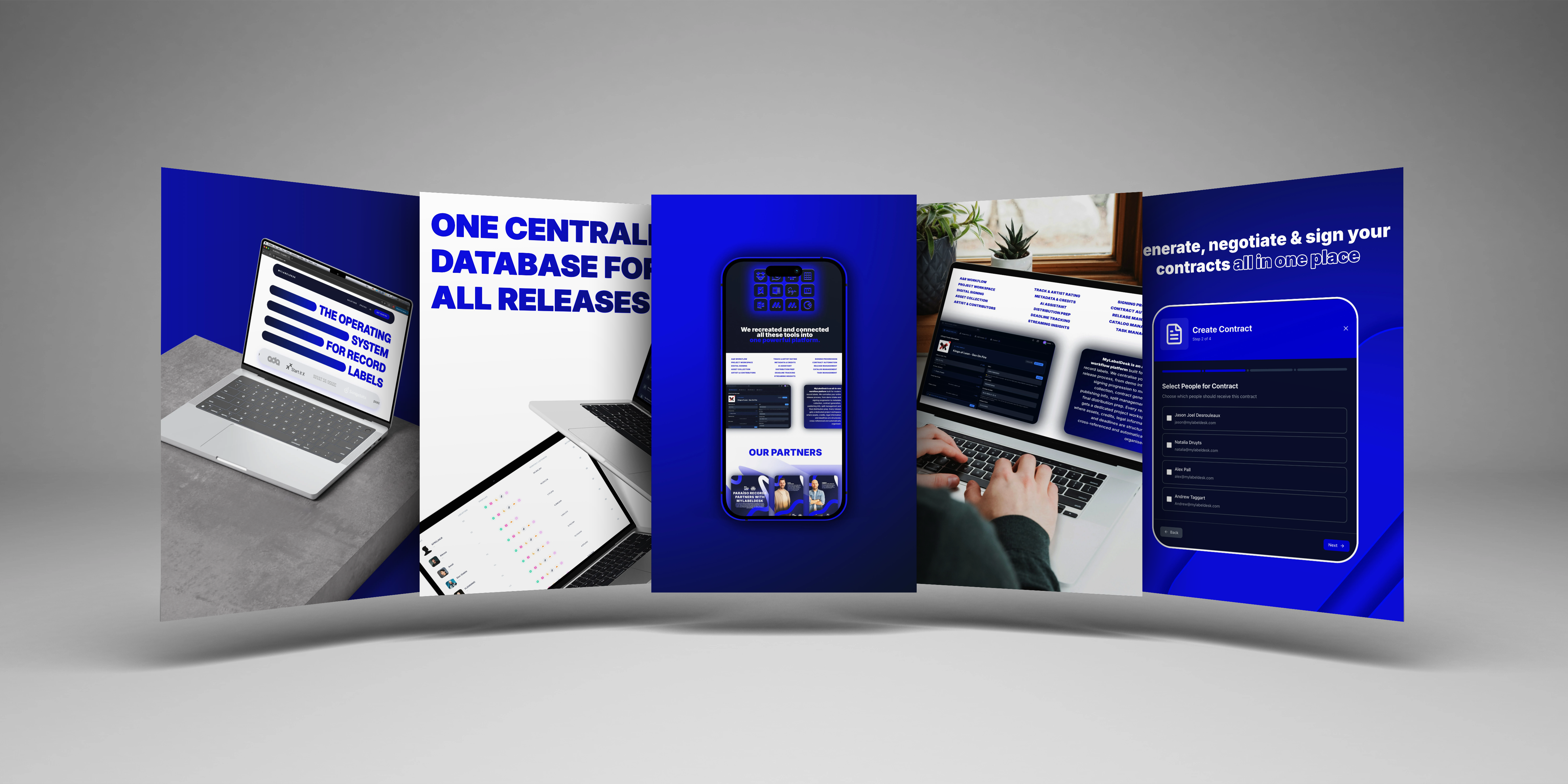 Mylabeldesk platform across devices